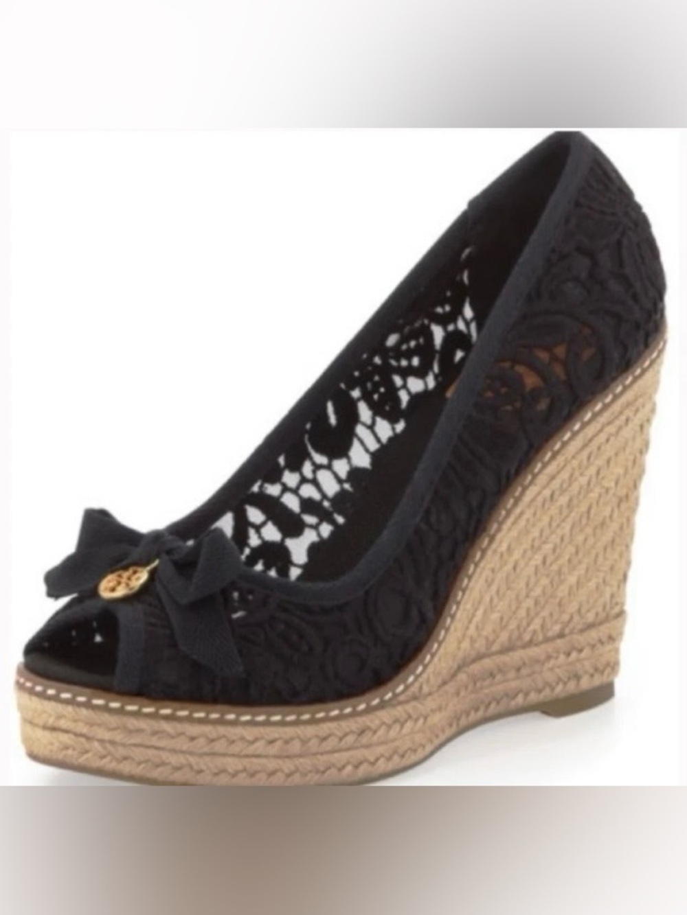 Tory Burch Jackie Lace Espadrille Wedge